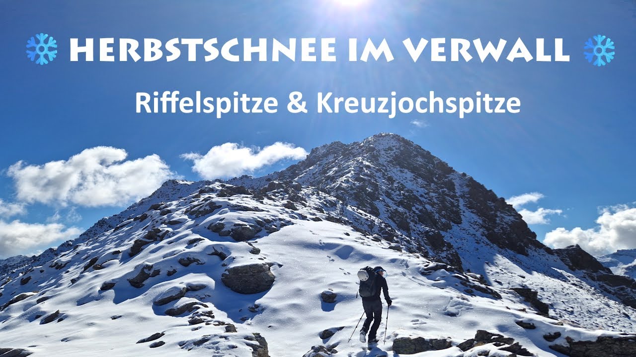 Herbsttour bei eisigen Temperaturen - Überschreitung Riffelspitze und Kreuzjochspitze