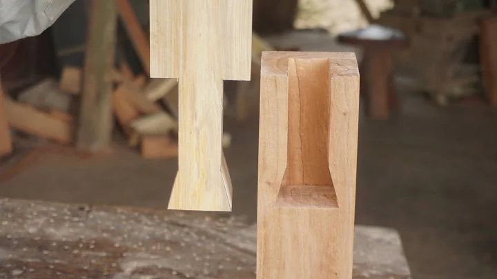 How to make a simple Japanese wood joints || No nails/fasteners/glue used. 1000+ years old