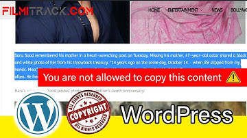 Copy/Paste Protection in websites | WordPress websites | Restrict copying content