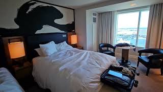 I stay at Caesar's Atlantic City New Jersey.  NOBU HOTEL.  Wrestlemania weekend. Full room tour