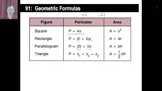 Saxon Math - 76 (4th Edition) - Lesson 91: Geometric Formulas