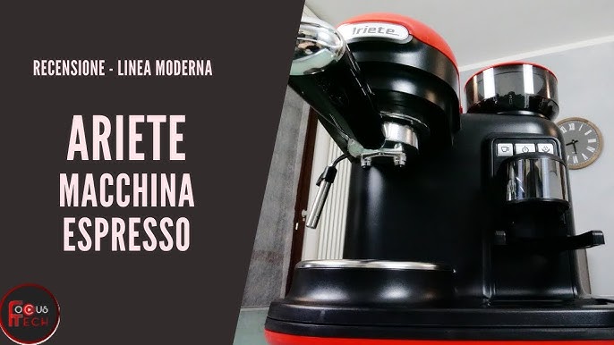 Macchina da Caffè Espresso in Acciaio Inox con Macinacaffè - Ariete 1313 