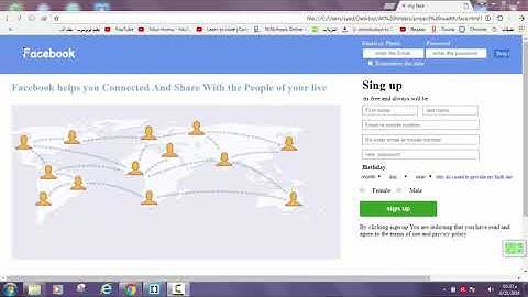 |webform design  تصميم صفحة تسجيل دخول الفيسبوك بواسطة HTML & CSS