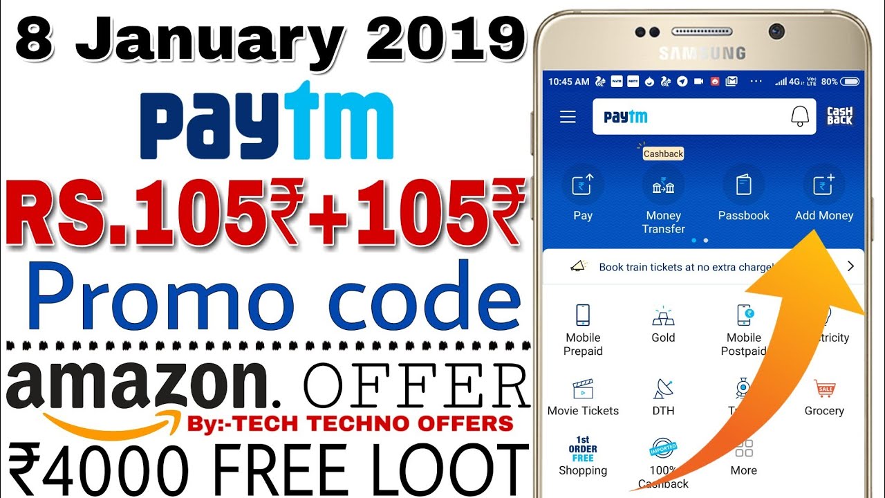 PAYTM PROMOCODE FOR ADD MONEY TO WALLET 2019 || PAYTM TODAY New OFFERS || 8 JANUARY 2019
