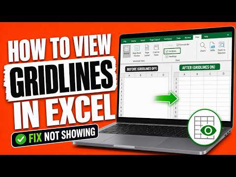 How to View Gridlines in Excel (Fix Gridlines Not Showing)
