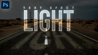 Light Through Text Effect in Adobe Photoshop: Easy Tutorial #photoshop
