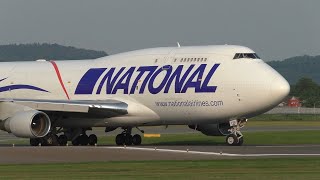 National Airlines Boeing 747 takeoffat Graz Airport | N756CA