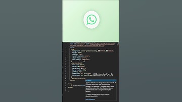 Hover Animated WhatsApp Icon! #whatsapp #coding #css #ui #frontend #effects #hover #shorts #yt