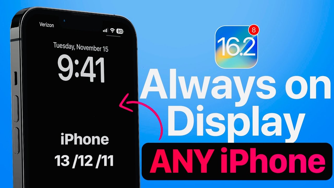 Enable Always on display on Any iPhone - iOS 16.1 or Later 