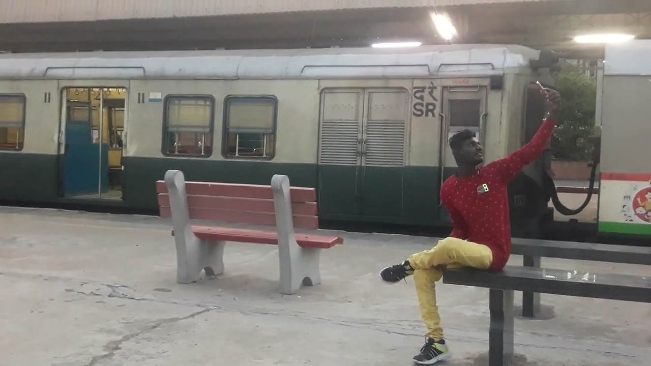 chennai fort to chennai beach and chennai beach to park town by mrts local train