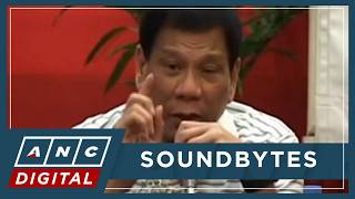 'Pag nakita ko kayo, papatayin ko kayo': Croft shows clip of Duterte warning drug pushers | ANC