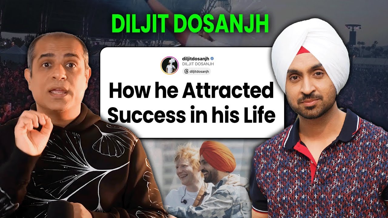 Diljit Dosanjh Case Study to Success | Law of Attraction |  Mitesh Khatri