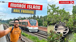 Train Spotting Vlog from Munroe Island ! | Kerala's Island Railway Station 😱