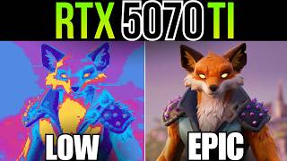 Fortnite RTX 5070 Ti | 1440p | All Settings Test | Ryzen 7 5700X3D | DLSS | Ray Tracing
