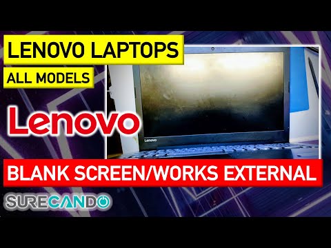 LENOVO Black Screen No Display works on External HDMI Loose LVDS Cable Stretched Opened too Far