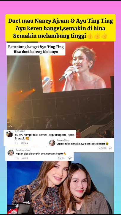 Download lagu Lucky Ayu Ting Ting Duet With Nancy Ajram #artist #fyp #viral #trending