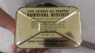 1962 Civil Defense Survival Biscuits