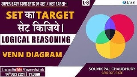 SET का TARGET सेट किजिये | Venn Diagram with Souvik Sir | MH SET, TN SET, G SET  |