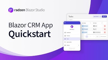 Create a Full CRM App in Minutes — Radzen Blazor Studio Quickstart