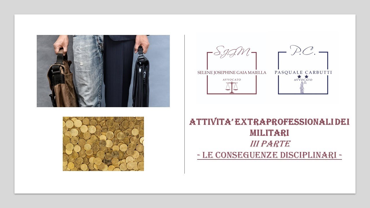 Diritto Militare - Le conseguenze disciplinari per attività extraprofessionali non autorizzate