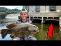 Catching Massive Smallmouth Under Spillway Tunnel!