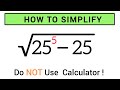 Germany | How To Solve This Square Root Exponent | Maths Olympiad Question