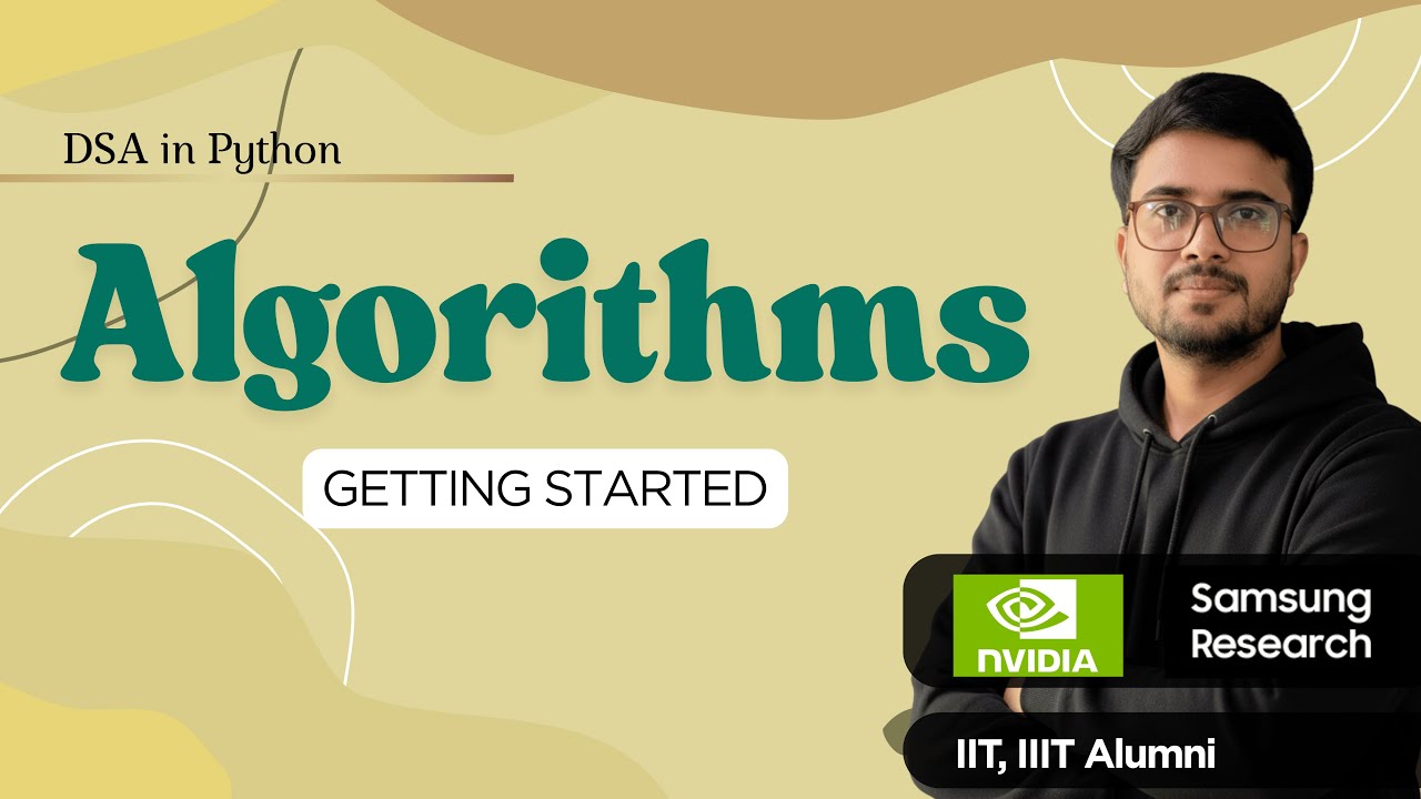 2.20 Getting Started with Algorithms | DSA in Python | Hindi - YouTube