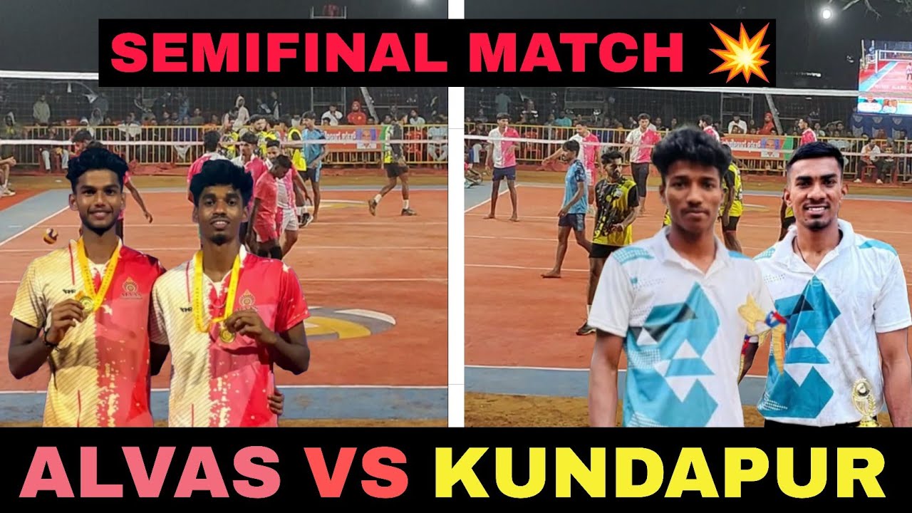 SEMIFINAL MATCH 💥 | ALVAS VS KUNDAPUR | SET 1 🔥 | ALVAS ON 🔥
