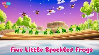 Five Little Speckled Frogs | Poon Poon TV  Nursery Rhymes & Kids Songs