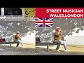 Street musician  busking in swansea    wales  london  imnah felix  santini baggy