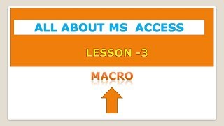 How to use Macro Builder to create and Run Macros