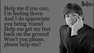 The Beatles - Help! (Lyrics)