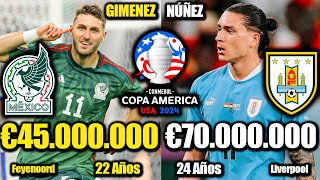 Comparación MÉXICO VS URUGUAY , Amistoso Pre COPA AMÉRICA | Darwin Núñez vs Santiago Gimenez