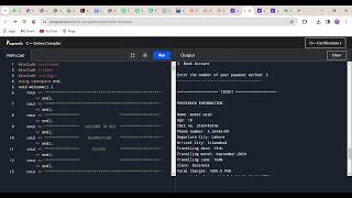 Information Bus Reservation system project in C++ PF Update