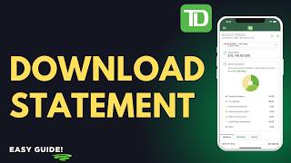 How To Download A Td Statement In Pdf