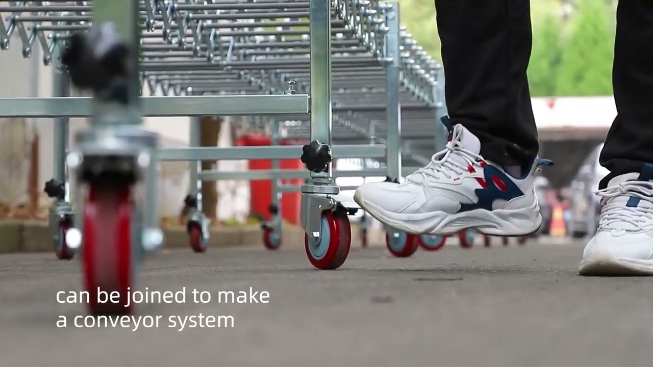 Flexible expanding skate wheel roller Conveyors