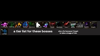 Famous A skill based boss fights tier list Wealth