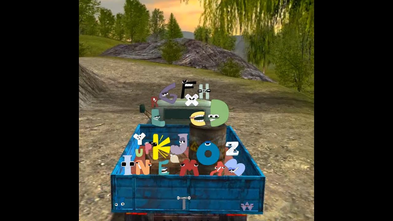 Alphabet Lore (A-Z...) 😂🚛😂car trip, which letter is missing???