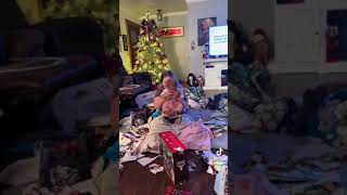 Amelia Rose opening Christmas presents way early than everybody else ￼