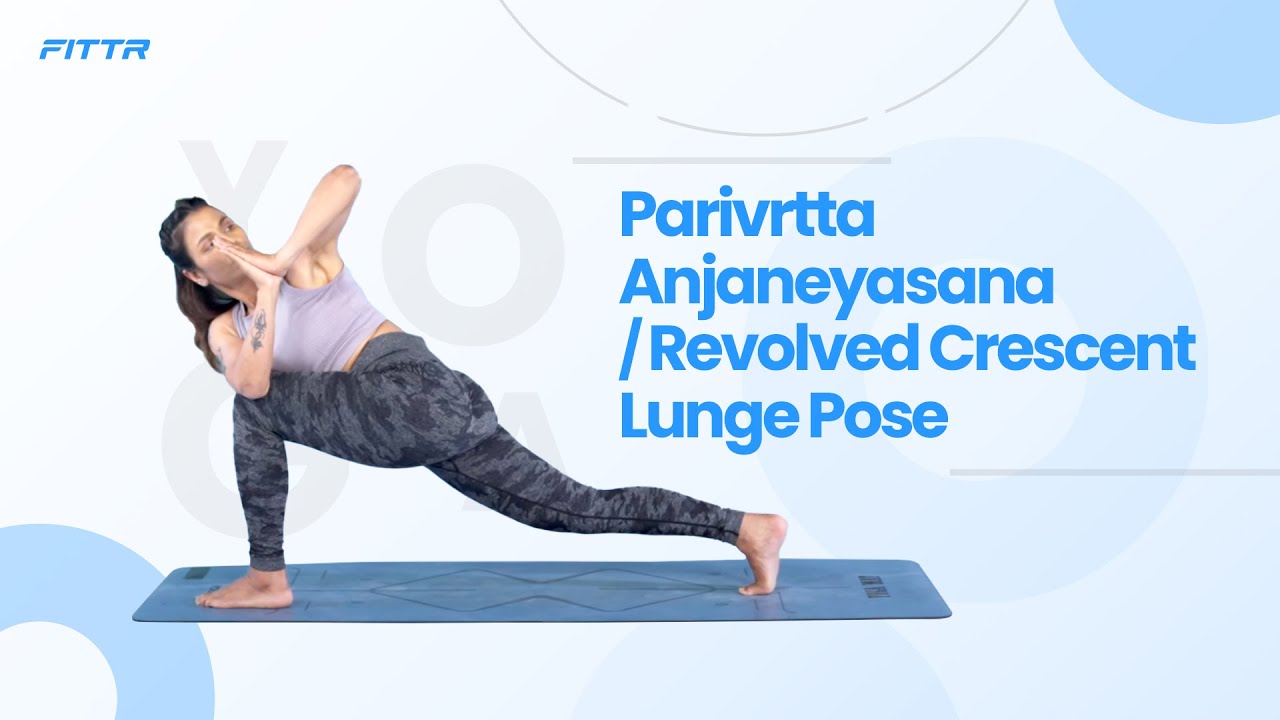 Woman Doing Hatha Yoga Asana Anjaneyasana Or Low Crescent Lunge Pose Stock  Photo - Download Image Now - iStock