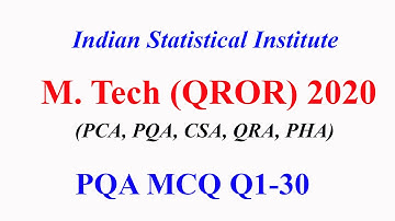 JEE/ISI/CMI Delight: ISI M. Tech (QROR) 2020 PQA MCQ MMA paper complete solution [updated]