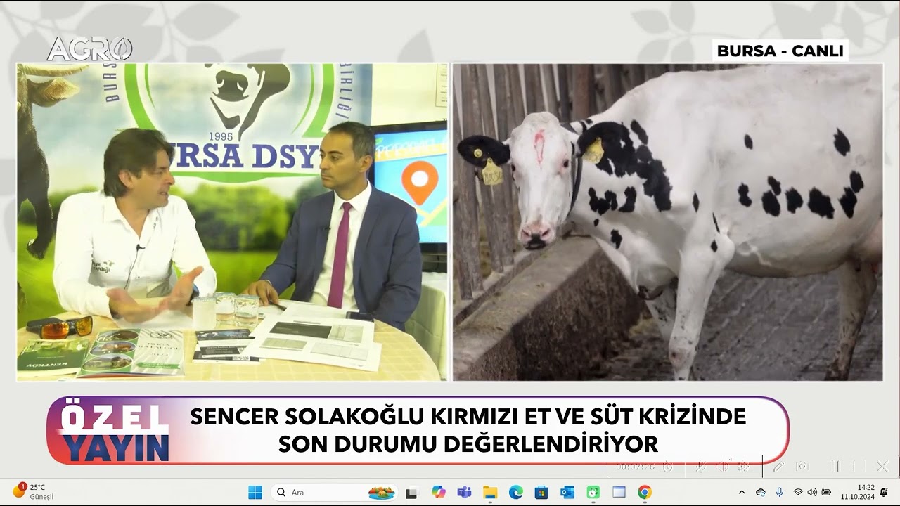 Başkanımız Sn. Sencer Solakoğlu'nun Agro Tv özel yayınındaki et ve süt üretimine ilişkin yorumları