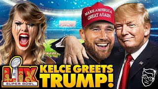 Taylor Swift Throws Psychotic Hissy Fit After Boyfriend Travis Kelce ENDORSES Trump at Super Bowl 🏈