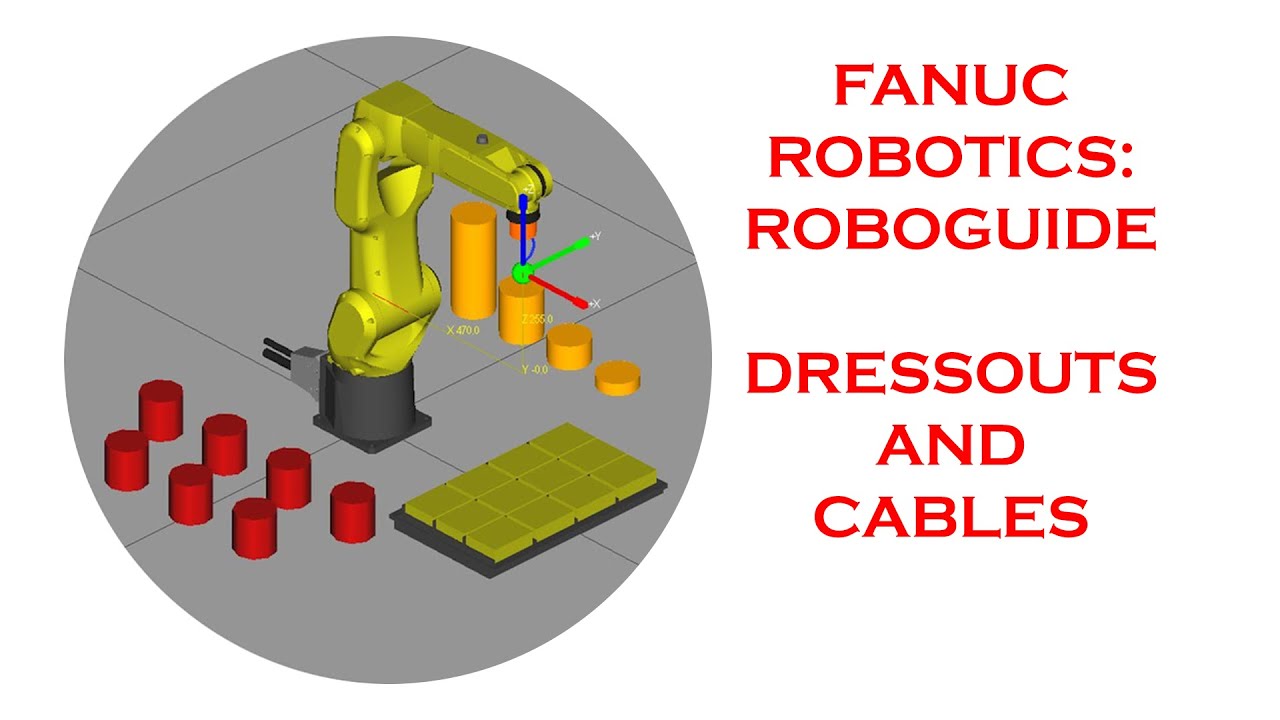 Cable guide on the robot