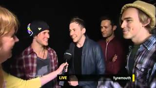 McFly - Mouth of Tyne Festival ( Itv news interview)
