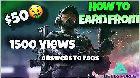 How To Earn From Delta Force🤑|Answering To Questions| #deltaforce #deltaforcegame #deltaforcecreator