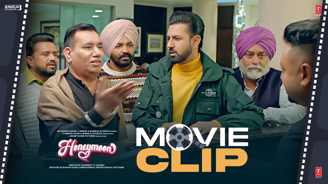 "Budheya Da Ke Kaam Honeymoon Te"😂 | Honeymoon (ਹਨੀਮੂਨ) Movie Scene | Gippy Grewal, Jasmin