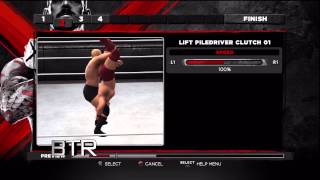 WWE 13 Creations Special Finisher How To Make Cradle Piledriver