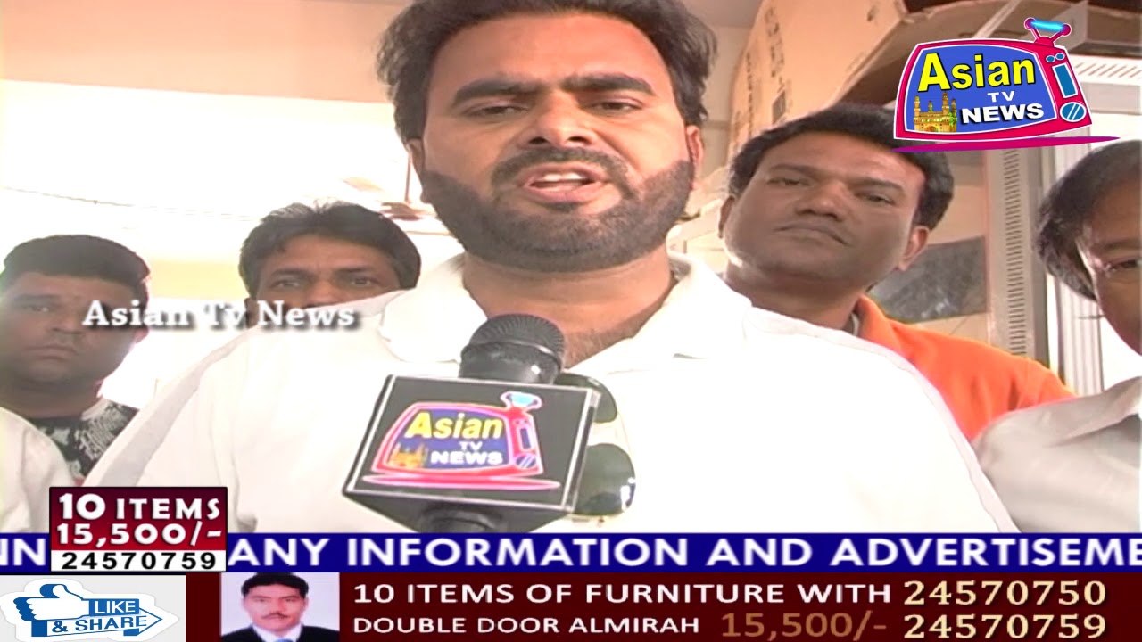 OLD CITY CABLE OPERATORS PROTEST AT OLD CITY HATHWAY OFFICE IN SULTAN SHAHI HYD TELANGANA INDIA.