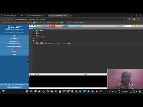 PYTHON PROGRAM FOR SWAPPING TWO VARIABLES USING A TEMPORARY VARIABLE